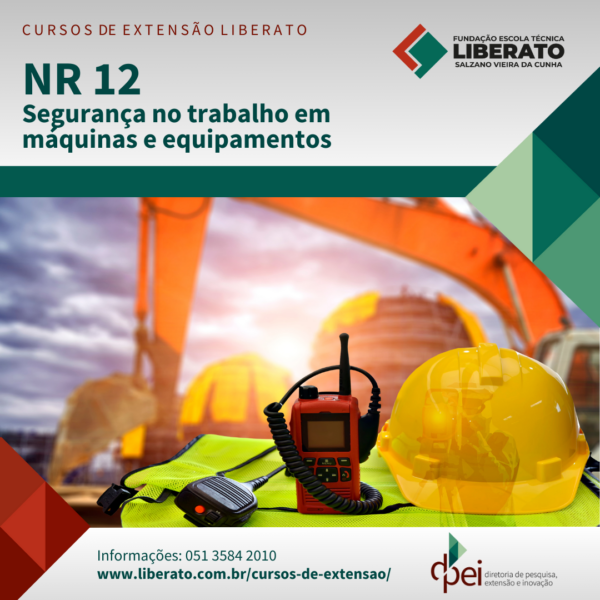 NR 12 - Segurança no trabalho em máquinas e equipamentos - 4 horas