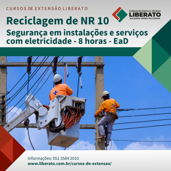 Reciclagem de NR 10 (EaD) – Segurança em instalações e serviços com eletricidade - 8 horas - Turma 2