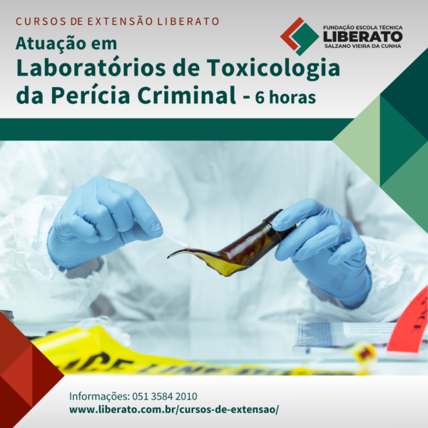 Atuação em laboratórios de toxicologia da perícia criminal - 20 horas